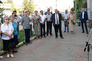 Открытие мемориальной доски Герою Соцтруда С.Ф. Мезину